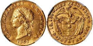 10 Peso Confédération grenadine (1858 - 1863) Or 