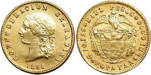 10 Peso Confederazione Granadina (1858 - 1863) Oro 