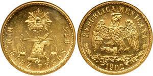 10 Peso Messico (1867 - ) Oro 