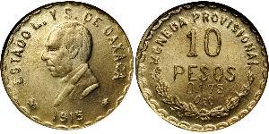 10 Peso México (1867 - ) Oro Benito Juárez