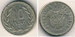 10 Peso Colombia (1886 - ) Rame/Nichel 