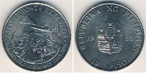 10 Peso Filippine Rame/Nichel 