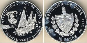 10 Peso Cuba (1898 - ) Silver 