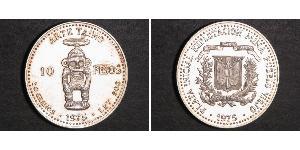 10 Peso Dominican Republic Silver 