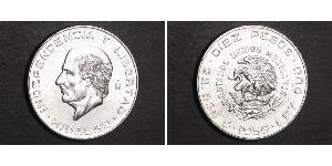 10 Peso United Mexican States (1867 - ) Silver Miguel Hidalgo