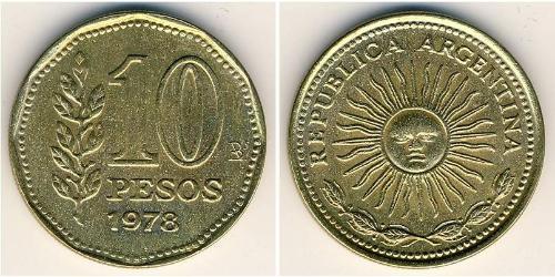 10 Peso 阿根廷 青铜/铝 