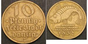 10 Pfennig Danzica (1454-1793) Alluminio/Bronzo 