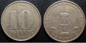 10 Pfennig Deutsche Demokratische Republik (1949-1990) Aluminium 