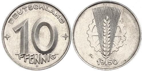 10 Pfennig German Democratic Republic (1949-1990) Aluminium 