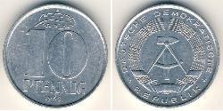 10 Pfennig République démocratique allemande (1949-1990) Aluminium 