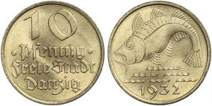 10 Pfennig Danzig (1454-1793) Bronze/Aluminium 