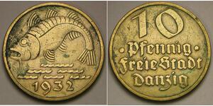 10 Pfennig Gdańsk (1454-1793) Bronze/Aluminium 