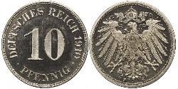 10 Pfennig Germany Copper/Nickel 