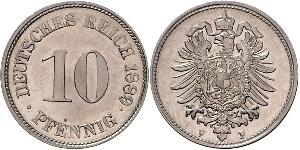 10 Pfennig Germany Copper/Nickel 