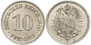 10 Pfennig Germany Copper/Nickel 