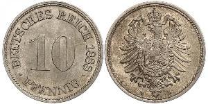 10 Pfennig Germany Copper/Nickel 