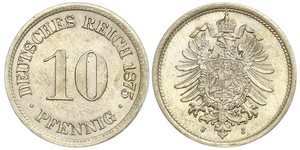 10 Pfennig Germany Copper/Nickel 