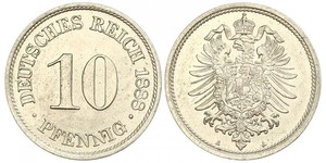 10 Pfennig Germany Copper/Nickel 