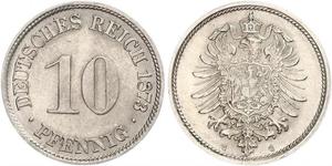 10 Pfennig Germany Copper/Nickel 