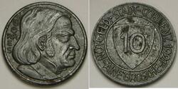 10 Pfennig Alemania Iron 