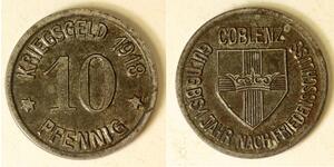 10 Pfennig 德国 Iron 