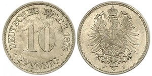 10 Pfennig Deutschland Kupfer/Nickel 