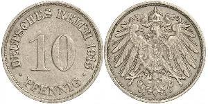10 Pfennig Deutschland Kupfer/Nickel 