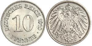 10 Pfennig Deutschland Kupfer/Nickel 