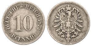 10 Pfennig Deutschland Kupfer/Nickel 