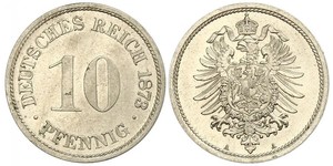 10 Pfennig Deutschland Kupfer/Nickel 