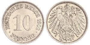 10 Pfennig Deutschland Kupfer/Nickel 