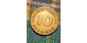 10 Pfennig Geschichte der Bundesrepublik Deutschland (1949-1990) Messing/Stahl 