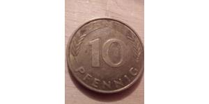 10 Pfennig Geschichte der Bundesrepublik Deutschland (1949-1990) Messing/Stahl 