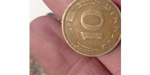10 Pfennig Geschichte der Bundesrepublik Deutschland (1949-1990) Messing/Stahl 