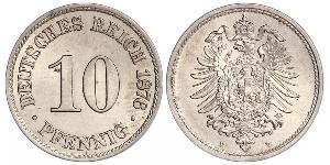 10 Pfennig Alemania Níquel/Cobre 