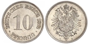 10 Pfennig Alemania Níquel/Cobre 