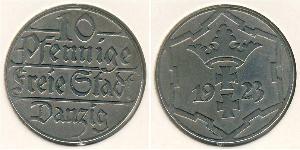 10 Pfennig Gdansk (1920-1939) Rame/Nichel 