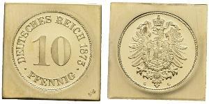 10 Pfennig Germania Rame/Nichel 