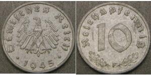 10 Pfennig Alemania nazi (1933-1945) Zinc 