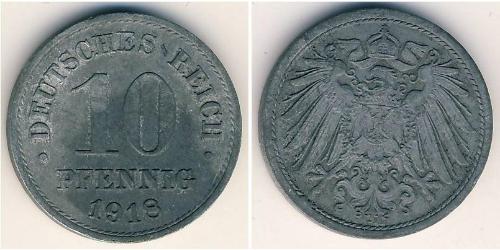 10 Pfennig Allemagne Zinc 