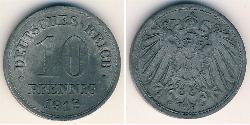 10 Pfennig Germany Zinc 