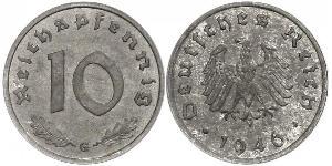 10 Pfennig Troisième Reich (1933-1945) Zinc 