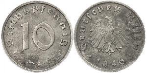 10 Pfennig Troisième Reich (1933-1945) Zinc 
