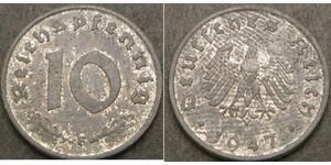 10 Pfennig 納粹德國 (1933 - 1945) Zinc 