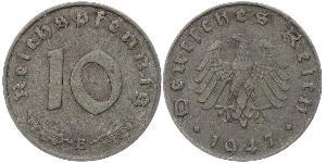 10 Pfennig Germania nazista (1933-1945) Zinco 