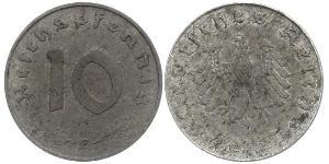 10 Pfennig Germania nazista (1933-1945) Zinco 