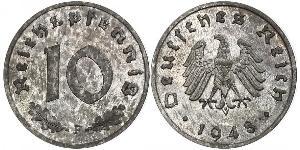 10 Pfennig Germania nazista (1933-1945) Zinco 