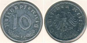 10 Pfennig Germania nazista (1933-1945) Zinco 