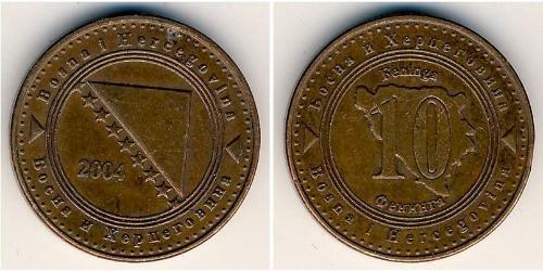 10 Pfennig Bosnien und Herzegowina  