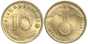 10 Pfennig Germania nazista (1933-1945)  